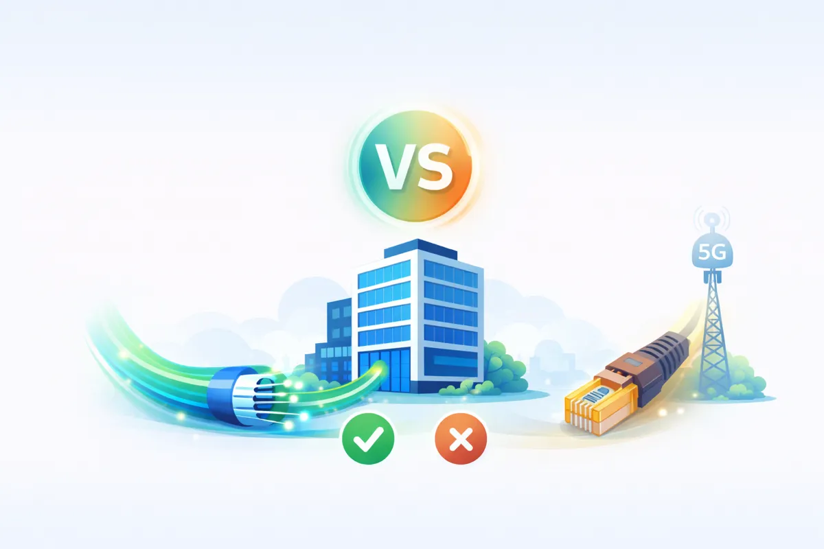 Fibre optique vs 5G, SDSL, satellite : quelle connexion pour votre entreprise ?